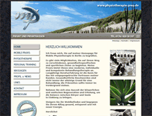 Tablet Screenshot of physiotherapie-prey.de
